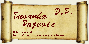 Dušanka Pajević vizit kartica